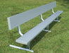 Trigon Sports 21' Portable Team Bench w/ Back — angle view