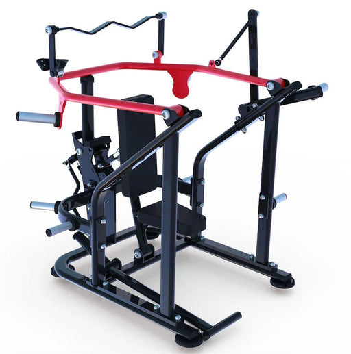 Muscle D Fitness Pro Strength Overhead Triceps Extension - Premium Adjustable Plate Loaded Tricep Extension — front view