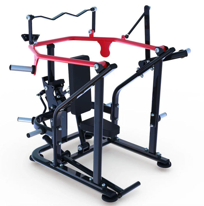 Muscle D Fitness Pro Strength Overhead Triceps Extension - Premium Adjustable Plate Loaded Tricep Extension — front view