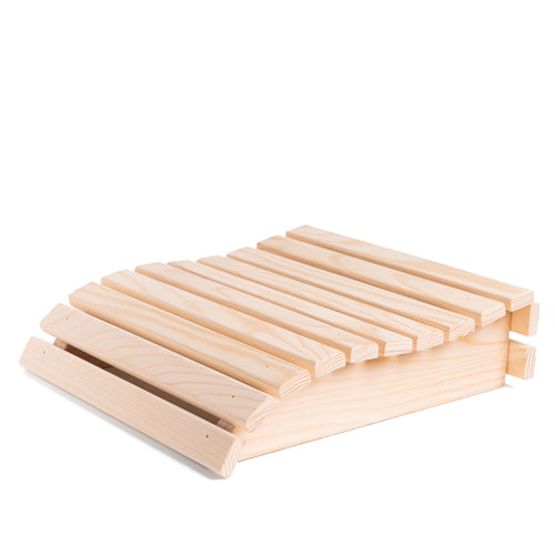 PROSAUNAS Contoured Headrest Curved Wooden Sauna Headrest