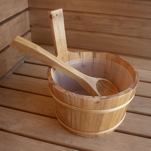 PROSAUNAS Spruce Sauna Bucket Finnish 1-Gal Spruce Sauna Bucket - image 3