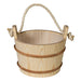 PROSAUNAS Wood Sauna Bucket Lined Wood Sauna Bucket, Rope Handle - image 2