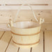 PROSAUNAS Wood Sauna Bucket Lined Wood Sauna Bucket, Rope Handle - image 4