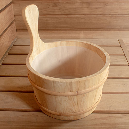 PROSAUNAS Wood Sauna Bucket Lined Wood Sauna Bucket, 4-Liter - image 9