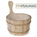 PROSAUNAS Wood Sauna Bucket Lined Wood Sauna Bucket, 4-Liter