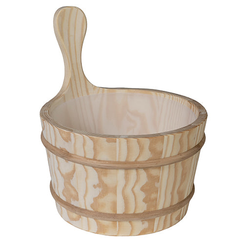 PROSAUNAS Wood Sauna Bucket Lined Wood Sauna Bucket, 4-Liter - image 2