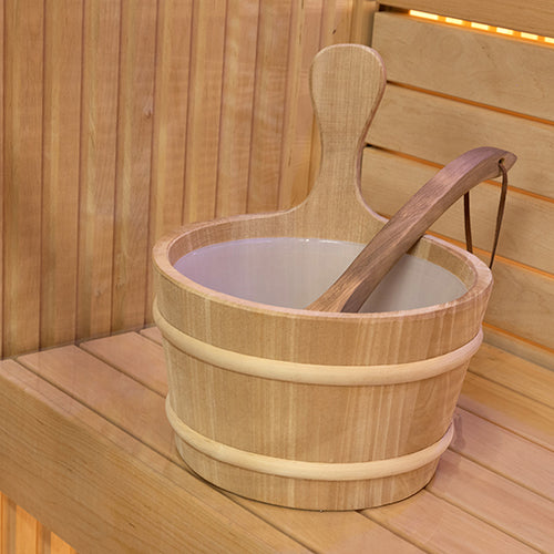 PROSAUNAS Wood Sauna Bucket Lined Wood Sauna Bucket, 4-Liter - image 14