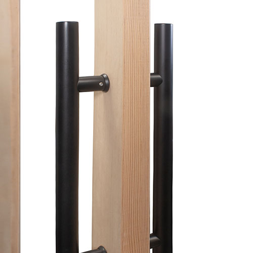 PROSAUNAS Solid Wood Sauna Door with Insulated Glass, 24" x 80" - image 4