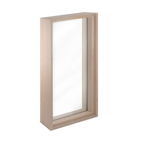 PROSAUNAS Framed Dual Pane Glass Sauna Window, 16" x 30" - 129281