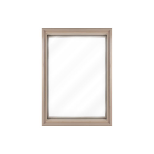 PROSAUNAS Framed Dual Pane Clear Glass Sauna Window, 24" x 36" - image 2