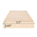 PROSAUNAS Hemlock 1x4 VG S4SEE Sauna Wood, Vertical Grain, Clear - image 4