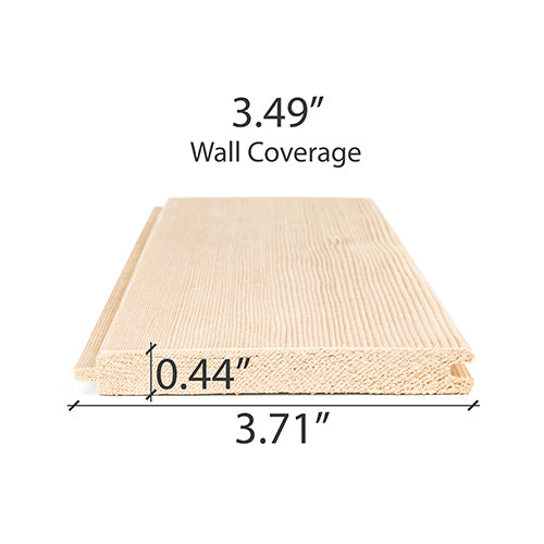 PROSAUNAS Hemlock 1/2x4 VG T&G V2E Sauna Wood, Vertical Grain - image 4