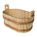 PROSAUNAS Wood Sauna Bucket Oval Wood Sauna Bucket, 7.6-Liter - image 2