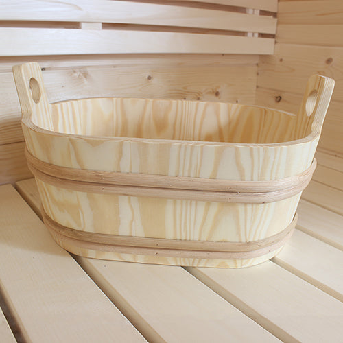 PROSAUNAS Wood Sauna Bucket Oval Wood Sauna Bucket, 7.6-Liter - image 5
