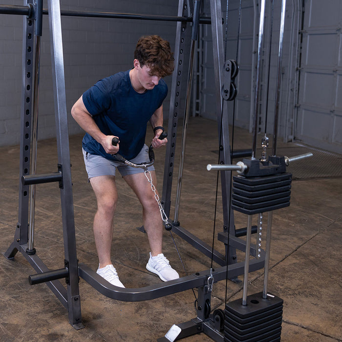 Body Solid Smith Machine Package PSM200P4 in use