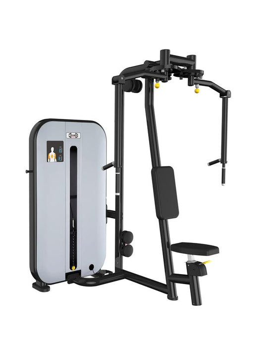 Muscle D Fitness Vogue Pec Deck/Rear Delt - Adjustable Seat - Pin Selectorized - Chest Back Workout Combo