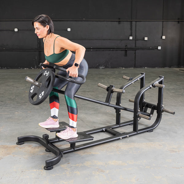 Muscle D Fitness Power Leverage V2 T-Bar Row — full setup angle