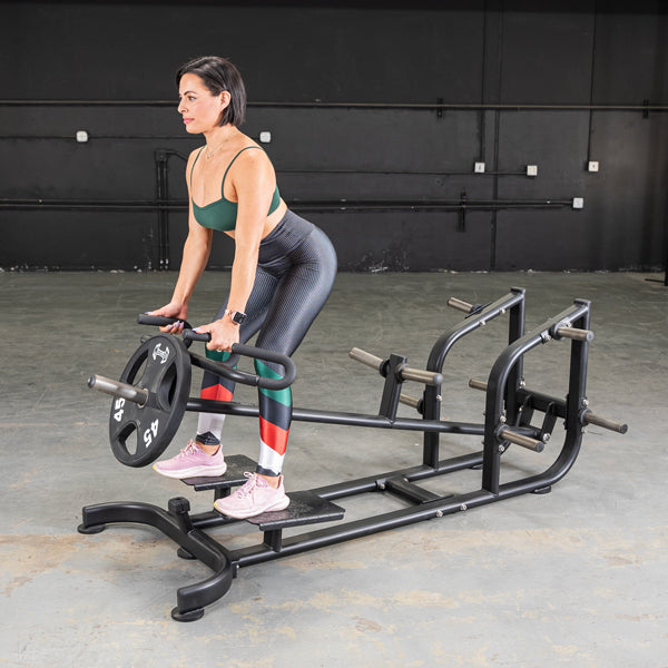 Muscle D Fitness Power Leverage V2 T-Bar Row — in use demonstration