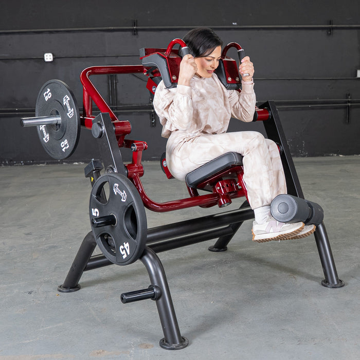 Muscle D Fitness Power Leverage V2 Abdominal Crunch - Muscle D Fitness — full setup angle