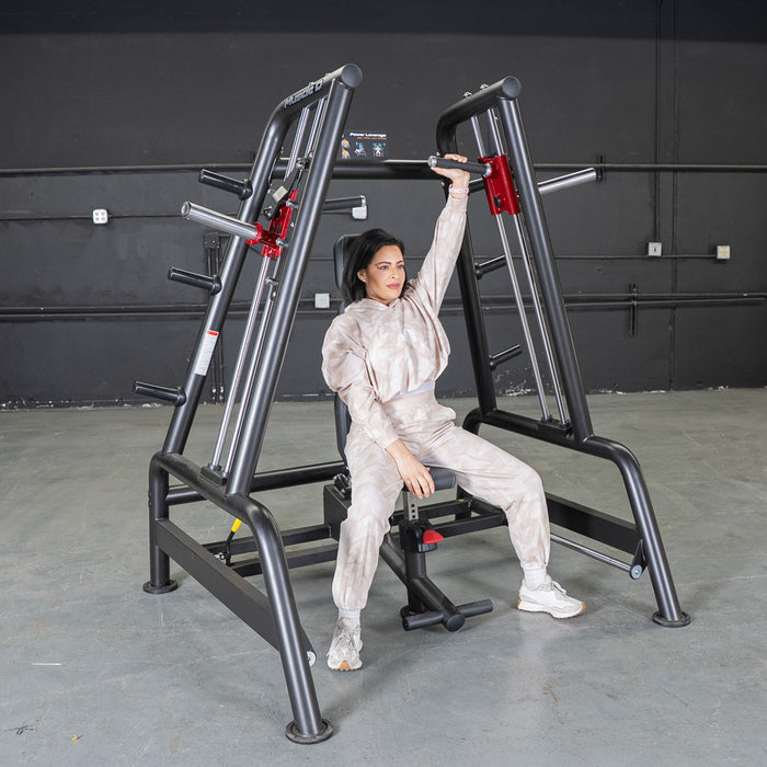 Muscle D Fitness Power Leverage V2 Convergent Bench - Flat, Incline, Shoulder Press — close-up detail