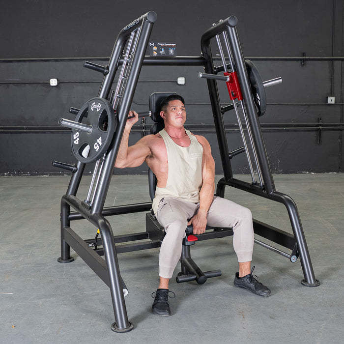 Muscle D Fitness Power Leverage V2 Convergent Bench - Flat, Incline, Shoulder Press — adjustment mechanism