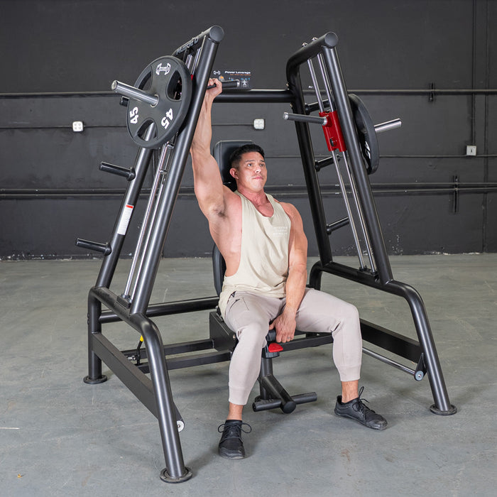 Muscle D Fitness Power Leverage V2 Convergent Bench - Flat, Incline, Shoulder Press — side profile