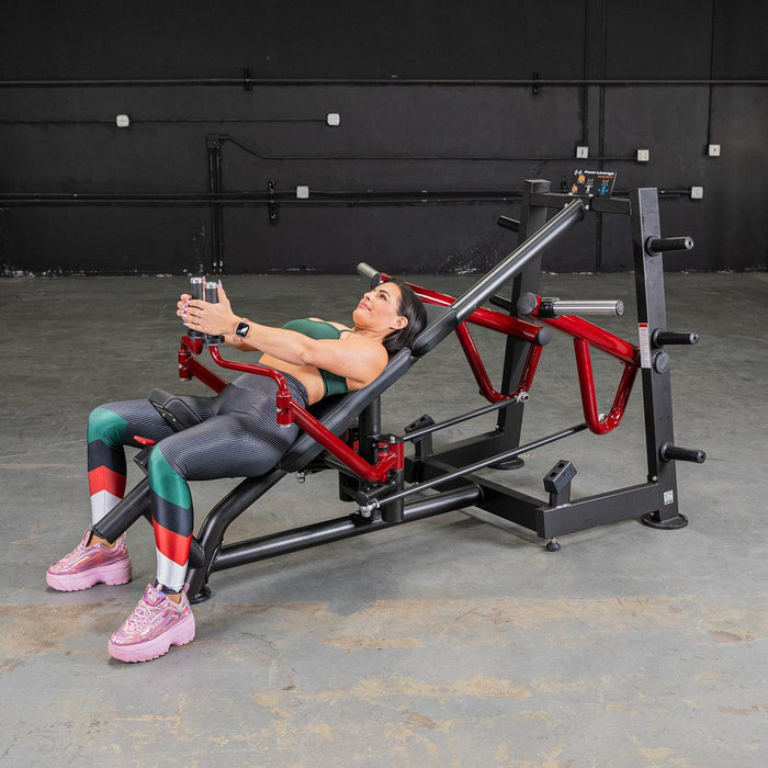 Muscle D Fitness Power Leverage V2 Decline Chest Fly / Most Muscular Machine — adjustment mechanism
