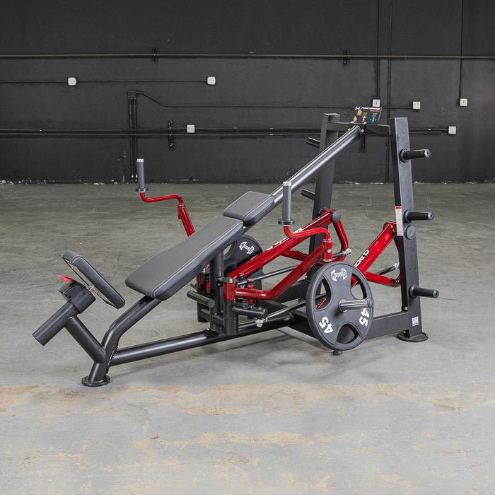 Muscle D Fitness Power Leverage V2 Decline Chest Fly / Most Muscular Machine — in use demonstration