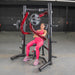 Muscle D Fitness Power Leverage V2 Decline Chest Press — in use demonstration