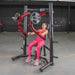 Muscle D Fitness Power Leverage V2 Decline Chest Press — adjustment mechanism