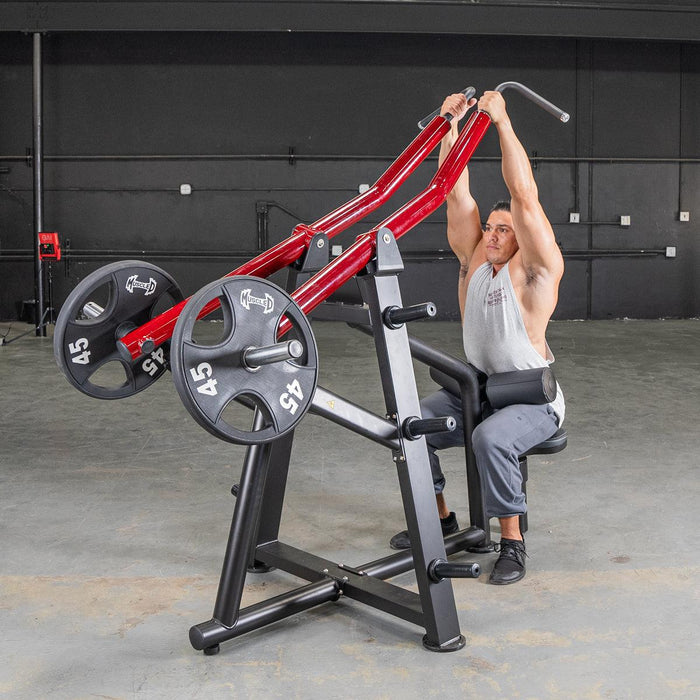 Muscle D Fitness Power Leverage V2 Iso Lateral Lat Pull — adjustment mechanism