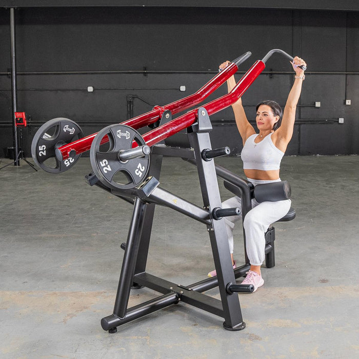 Muscle D Fitness Power Leverage V2 Iso Lateral Lat Pull — grip and contact surface