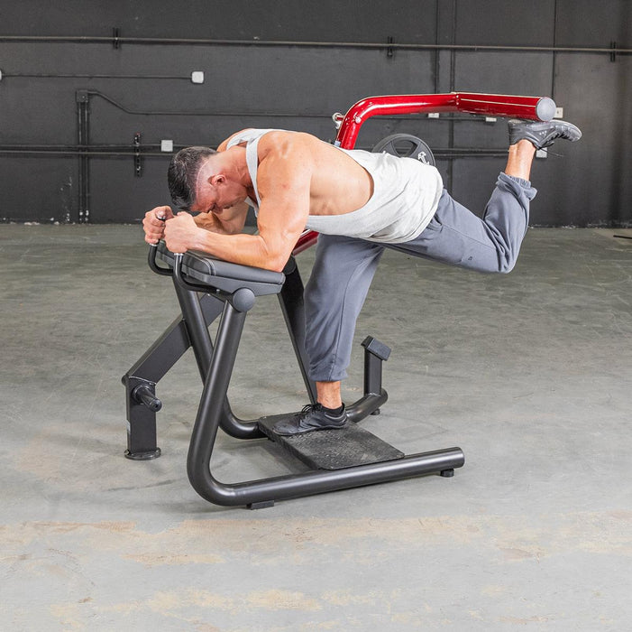 Muscle D Fitness Power Leverage V2  - Glute Kick — full setup angle