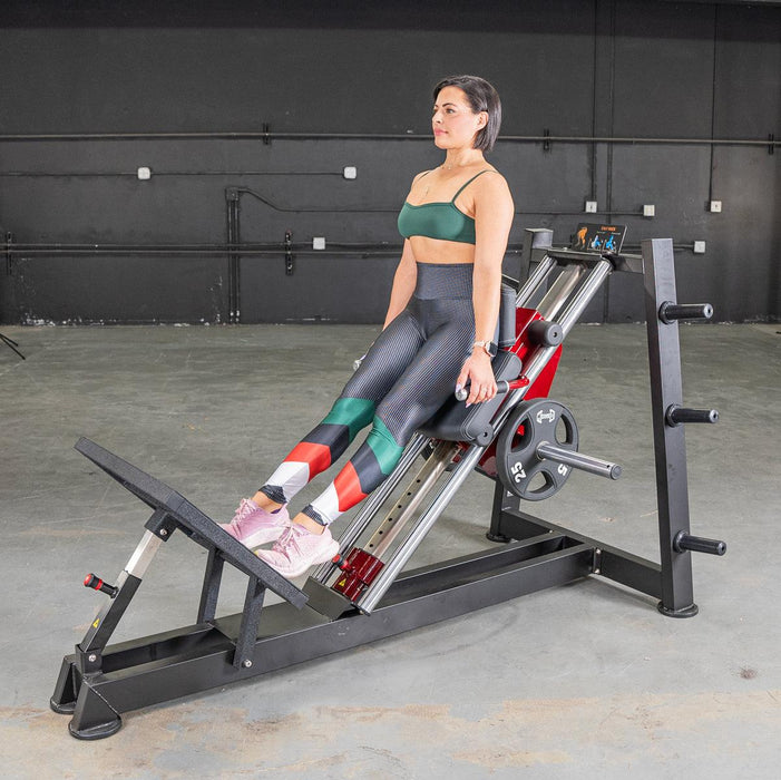 Muscle D Fitness Power Leverage V2  Hack Squat / Calf Raise - Muscle D Fitness — side profile