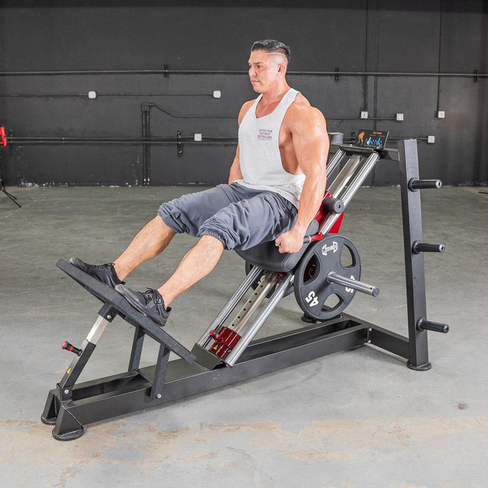 Muscle D Fitness Power Leverage V2  Hack Squat / Calf Raise - Muscle D Fitness — in use demonstration