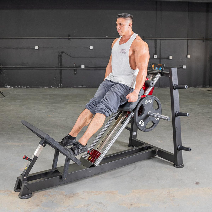 Muscle D Fitness Power Leverage V2  Hack Squat / Calf Raise - Muscle D Fitness — full setup angle