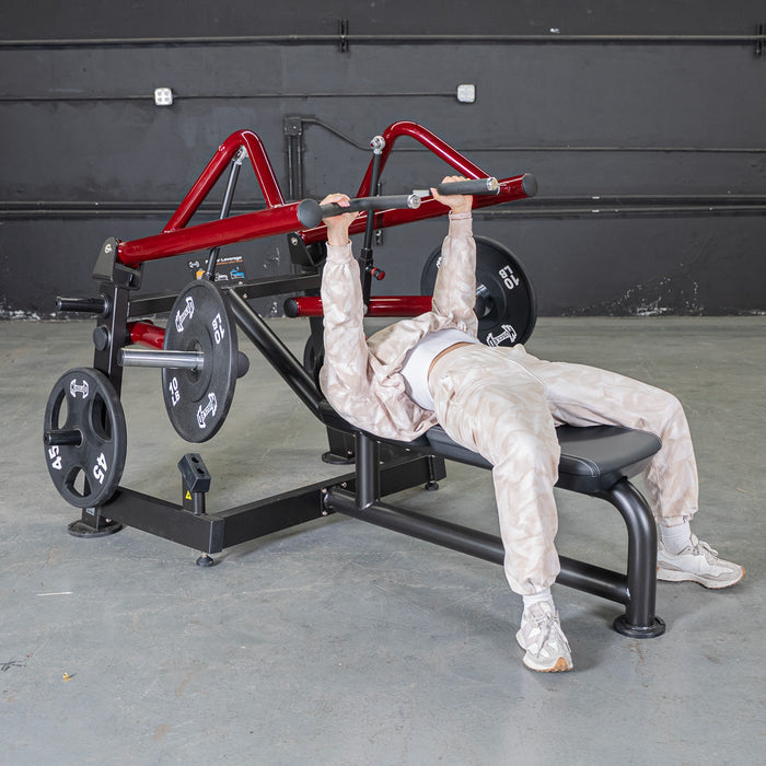 Muscle D Fitness Power Leverage V2 Horizontal Chest Press — adjustment mechanism