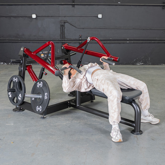 Muscle D Fitness Power Leverage V2 Horizontal Chest Press — grip and contact surface