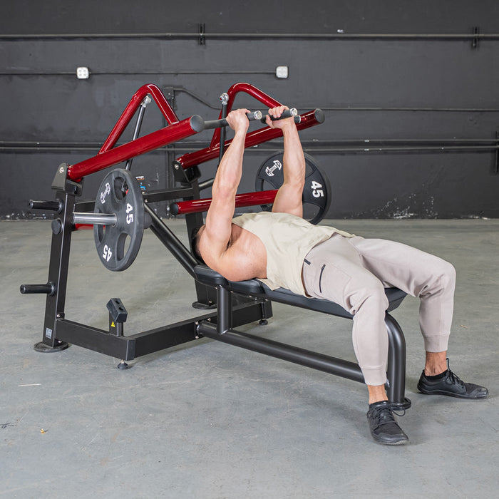 Muscle D Fitness Power Leverage V2 Horizontal Chest Press — front view