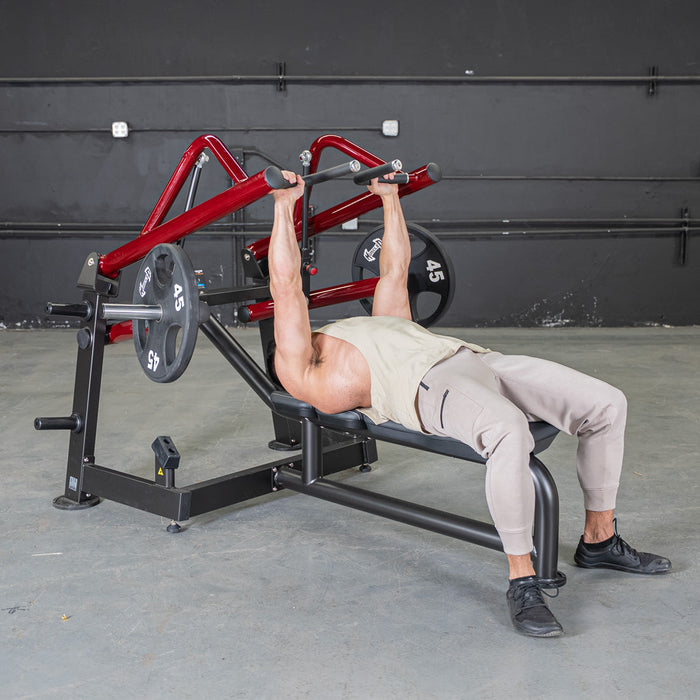 Muscle D Fitness Power Leverage V2 Horizontal Chest Press — close-up detail