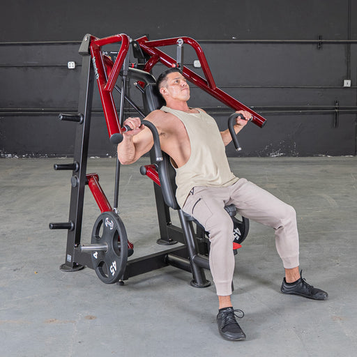 Muscle D Fitness Power Leverage V2 Incline Chest Press — front view