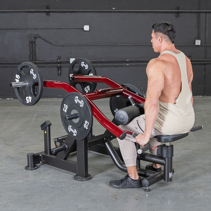 Muscle D Fitness Power Leverage V2 Iso-Lateral Dip — full setup angle