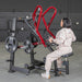 Muscle D Fitness Power Leverage V2 Iso-Lateral Low Row — adjustment mechanism