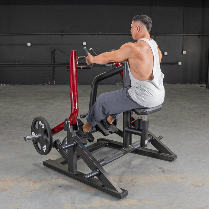 Muscle D Fitness Power Leverage V2  Iso Lateral Seated Row — weight load capacity