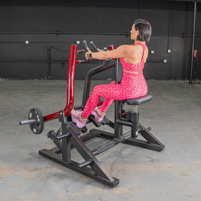 Muscle D Fitness Power Leverage V2  Iso Lateral Seated Row — grip and contact surface