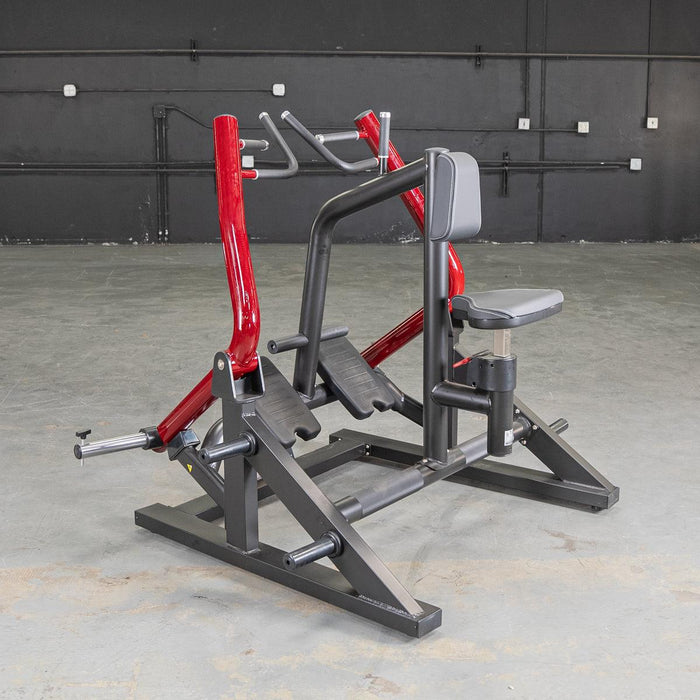 Muscle D Fitness Power Leverage V2  Iso Lateral Seated Row — adjustment mechanism