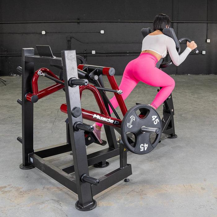 Muscle D Fitness Power Leverage V2  Iso Lateral Sprint Trainer — full setup angle