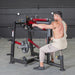 Muscle D Fitness Power Leverage V2 Lateral Raise — full setup angle