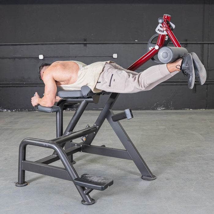 Muscle D Fitness Power Leverage V2 Reverse Hyper — full setup angle