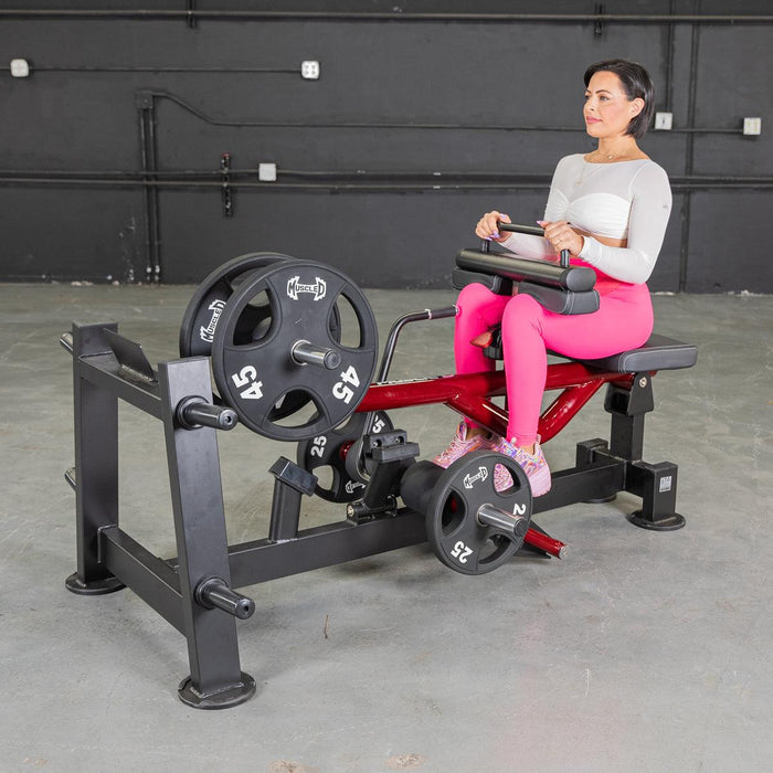 Muscle D Fitness Power Leverage V2  Seated Calf / Tib - Muscle D Fitness — full setup angle